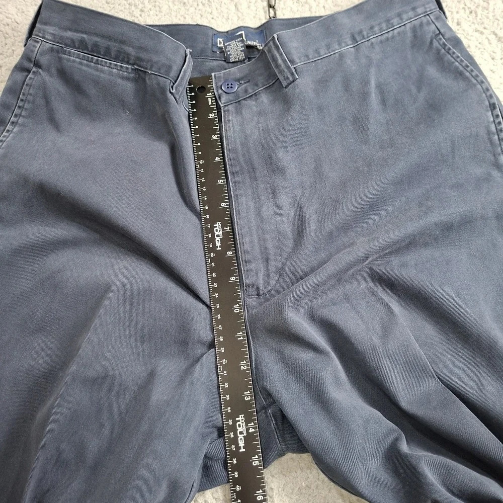 Vintage 90s Polo Ralph Lauren Pants Mens 36x28 Blue Chino Flat Front Straight